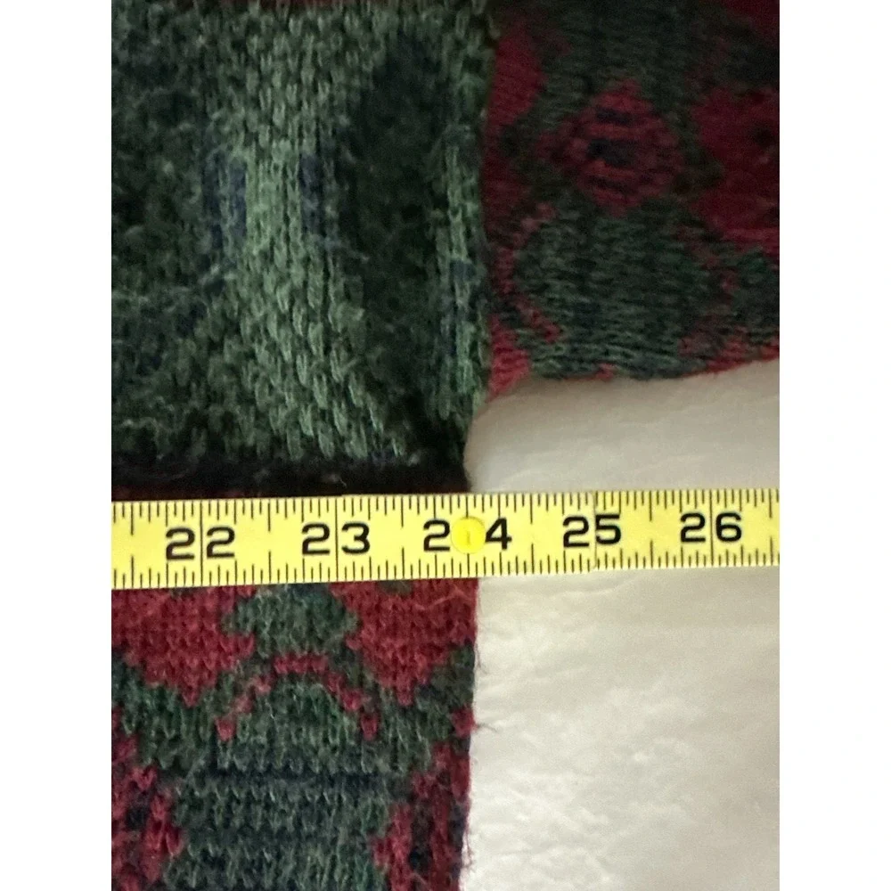 Vintage Aspetuck Trading Co Wool Blend Sweater Mens Large Nordic Grandpa Knit US